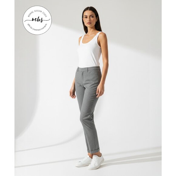 Bundle of 2 Talbots Established 1947 Wool Blend Straight Pants Gray Tan Women 14 - Picture 4 of 16